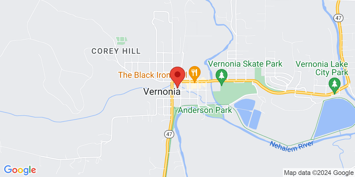 Map of Vernonia Public Library